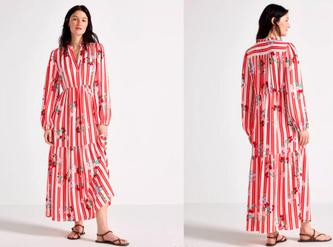 Lindex Pitkähihainen maksimekko